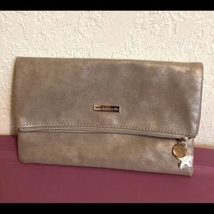 bareMinerals Cosmetic Bag Fold Over Magnet Closure Zipper Top